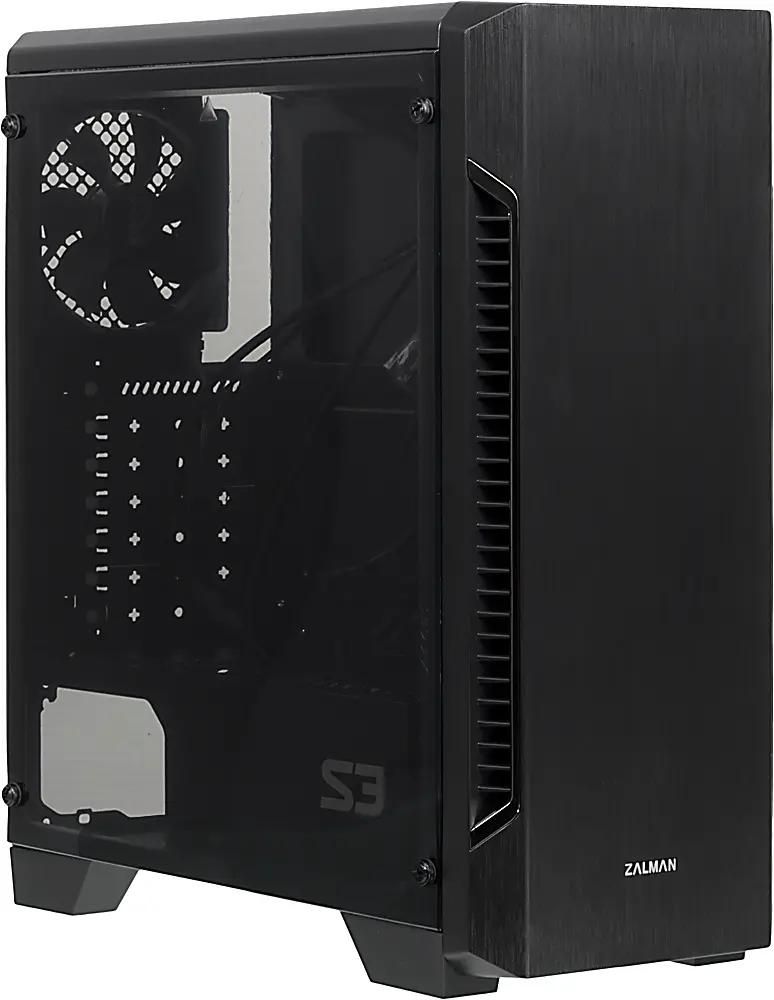 Корпус ATX Zalman S3, Midi-Tower, без БП,  черный [s3 black]